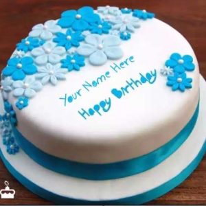 Blue Flower Cake 1.5Kg