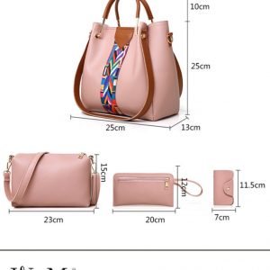 Ladies Hand Bag Set 4pcs