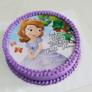 Pink Lady   Edible Printing Cake 1.5kg